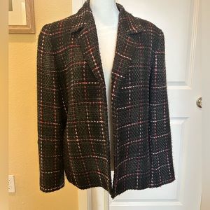 Kasper Black and Pink Jacket Size 12